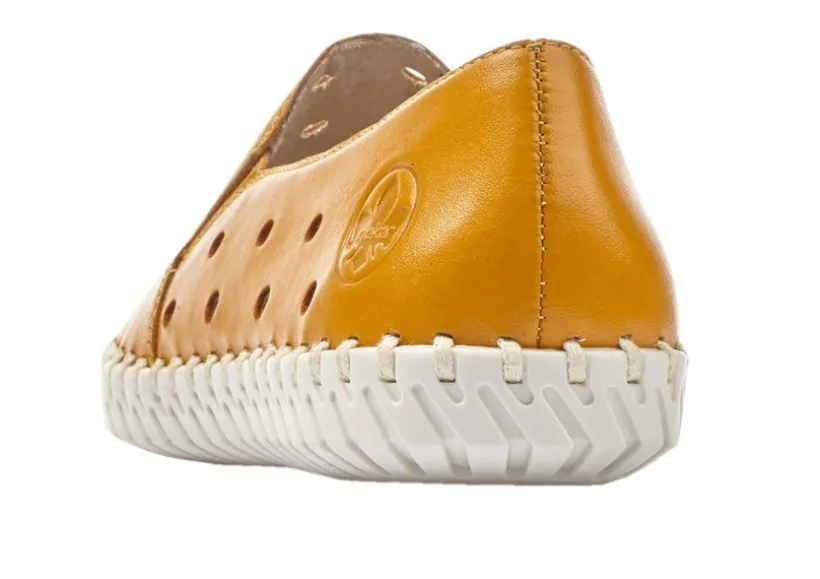 newark_yellow_perforated__3.webp Newark Yellow Perforated Leather Loafer