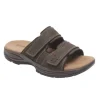 Newport Dark Brown Adjustable Slide Sandal