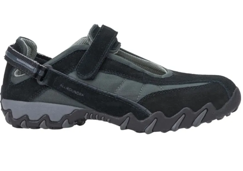niro_black_suede_grey_clo_1.webp Niro Black Suede Grey Closed Mesh Mary Jane Sneaker