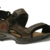 Nolan Brown Leather Adjustable Sandal