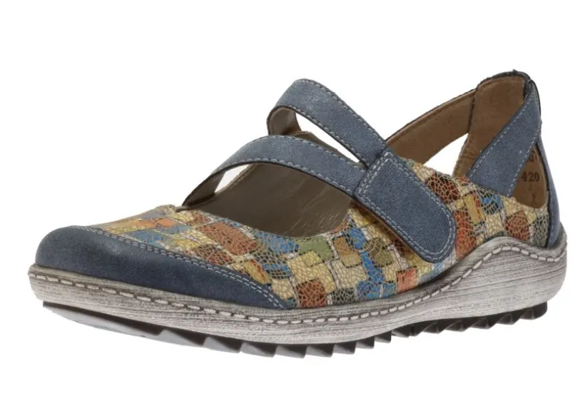odense_blue_multicolour_m_0.webp Odense Blue Multicolour Mary Jane Flat Shoe