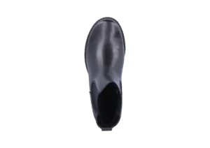 Odeon Black Leather Chelsea Boot