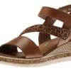 Odeon Brown Cheetah Wedge Sandal