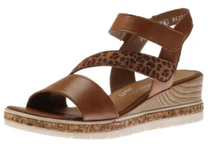 Odeon Brown Cheetah Wedge Sandal