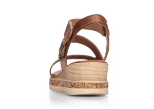 Odeon Brown Cheetah Wedge Sandal