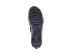 Ottawa Black Leather Lace-Up Sneaker