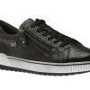 Ottawa Black Leather Zipper Lace-Up Sneaker