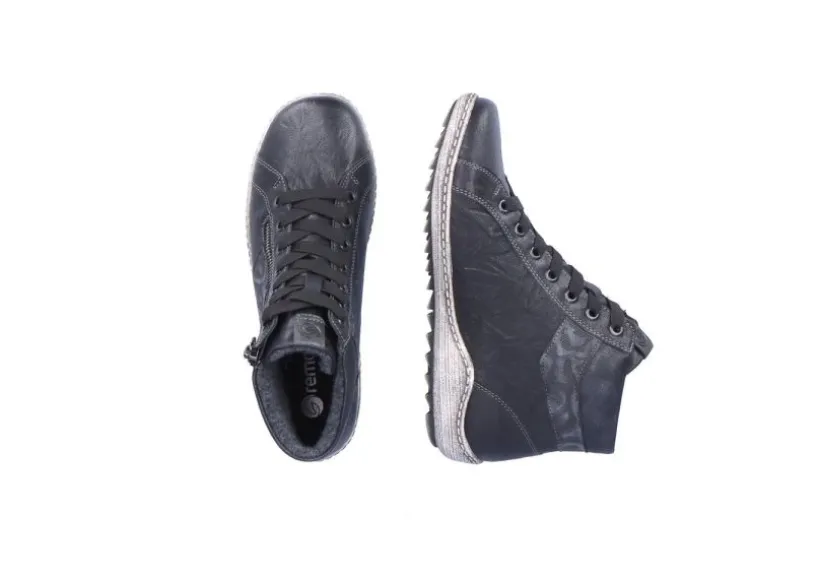 ottawa_black_print_laceup_1.webp Ottawa Black Print Lace-Up Ankle Sneaker