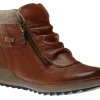 Ottawa Brown Ruched Zipper Boot