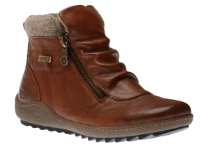 Ottawa Brown Ruched Zipper Boot