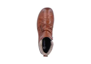 Ottawa Brown Ruched Zipper Boot