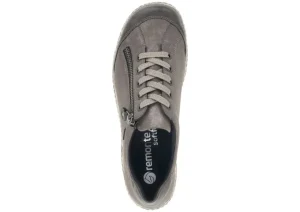 Ottawa Grey Leather Lace-Up Sneaker