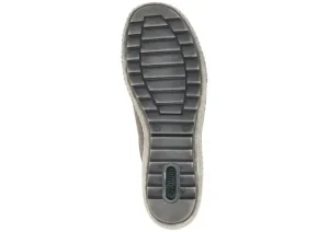 Ottawa Grey Leather Lace-Up Sneaker