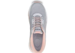 Pace Light Grey Mesh Lace-Up Walking Shoe