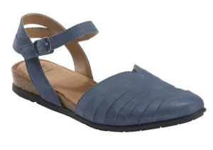 Palomos Peyton Moroccan Blue Nubuck Cork Sandal