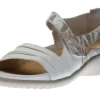 Papaki White Floral Cutout Leather Sandal