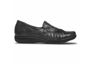 Paulette Black Slip-On Flat