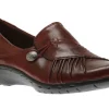 Paulette Red Slip-On Flat