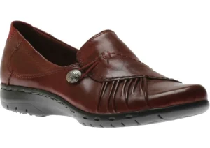 Paulette Red Slip-On Flat
