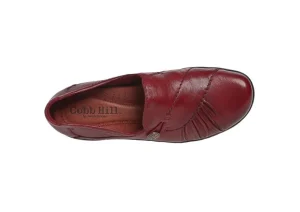 Paulette Red Slip-On Flat