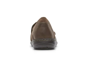 Paulette Stone Nubuck Slip-On Flat