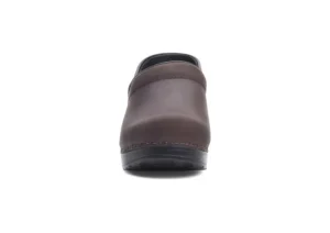 Professional Antique Brown Oiled Leather Clog