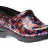 Professional Colour Block Patent Clog