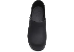 Professional Oiled Black Leather Clog