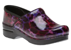 Professional Painted Leopard Patent Clog