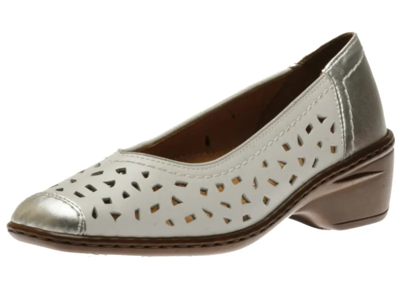 rashida_white_silver_perf_0.webp Rashida White Silver Perforated Leather Low Heel Pump