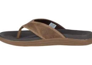 Regatta Brown Leather Water Thong Sandal