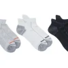 Repreve 3-Pack Low Cut Tab Socks Grey