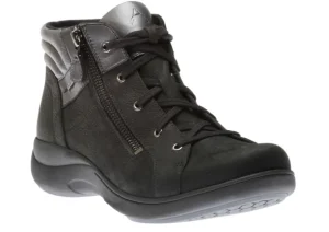 Rev Stridarc Waterproof Black Leather Ankle Boot