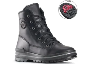 Rita Black Lace-Up Winter Boot