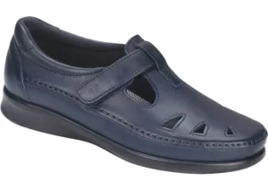 Roamer Navy Leather Slip-On Loafer