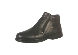 Robin Black Leather Ankle Boot