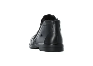 Robin Black Leather Ankle Boot
