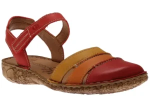 Rosalie 44 Red Multicolour Mary Jane Sandal