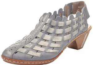 Roy Blue Silver Woven Sandal