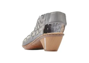 Roy Blue Silver Woven Sandal