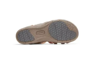 Rubey Woven Tan Brown Leather Sandal