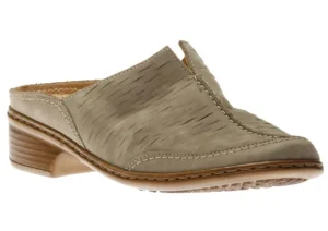 Ruffina Grigio Beige Nubuck Leather Clog