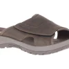 Sandspur 2 Earth Brown Leather Slide Sandal