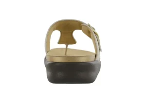 Sanibel Shiny Gold Thong Sandal