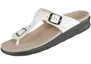 Sanibel White Snake Thong Sandal
