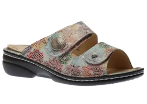 Sansibar Monet Multicolour Leather Slide Sandal