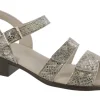 Savannah Multisnake Gold Leather Heel Strap Sandal