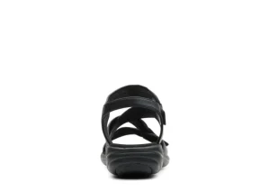 Saylie Moon Black Leather Sandal