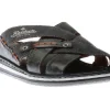 Serbia Denim Blue Slide Sandal