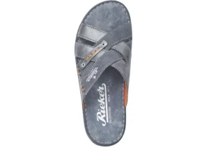 Serbia Denim Blue Slide Sandal